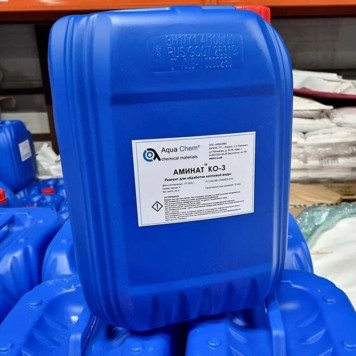 Реагент для предотвращения накипеобразования Аминат КО 3, защита от коррозии, канистра 20 кг